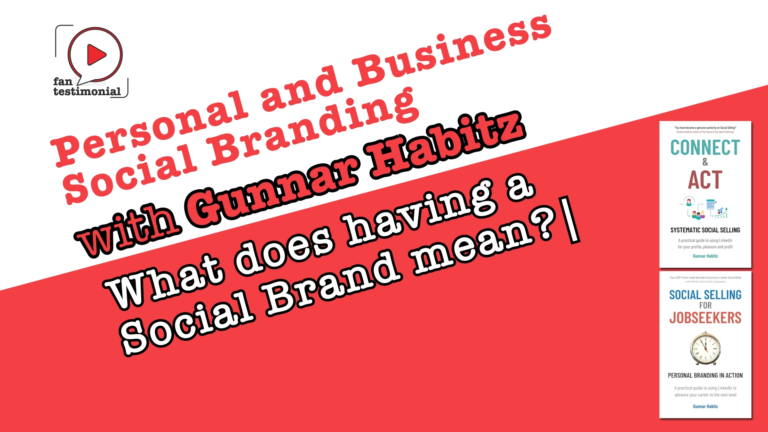 Conversation with Gunnar Habitz about Social Selling and Social Branding