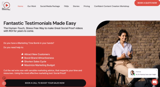 fantestimonial site image